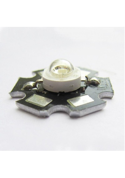 3W Uv Led 395-400Nm 10-15 Lumen 700 Mah 3.4-3.6V 20Mm Pcb Yıldız