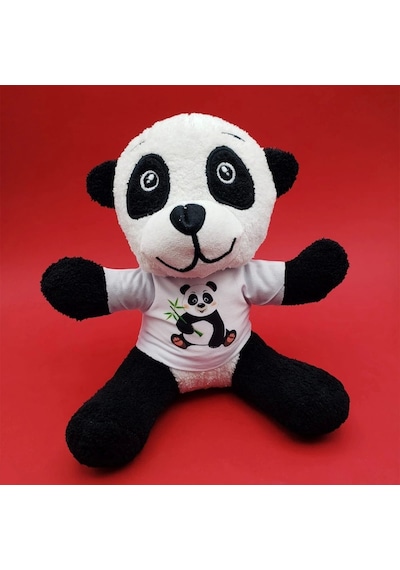 Tişörtlü Panda Oyuncak Çok Renkli