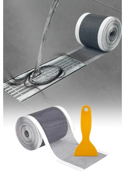 Yeni Nesil Kendinden Yapışkanlı Banyo - Mutfak Gider Filtresi (1 Adet-4 Metre)
