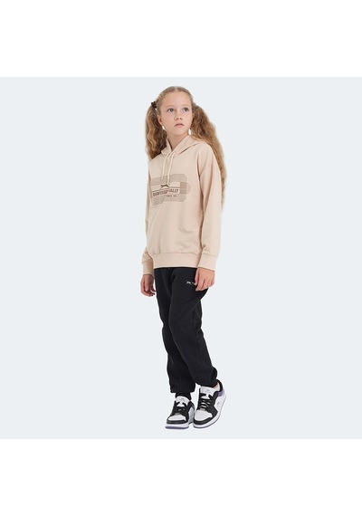 Slazenger LAYO Çocuk Kapüşonlu Camel Sweatshirt