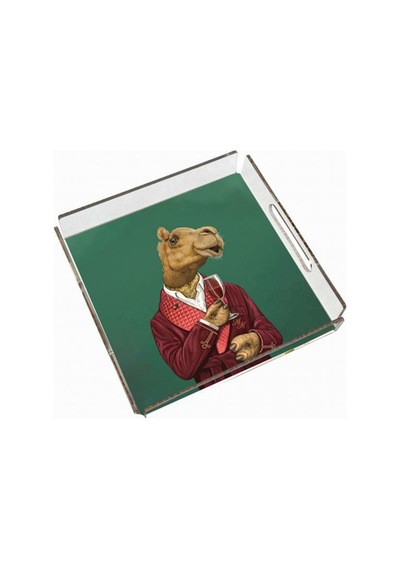 Mr. Camel Pleksi Tepsi - 25x25cm