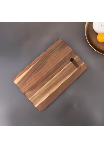 Akasya Kesme Tahtası Antibakteriel Yıkanabilir Doğrama Tahtası Dikdörtgen 28x18cm Antibakteriyel Ve Yıkanabilir Diğer