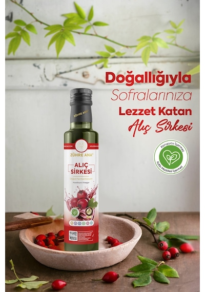 Zühre Ana Alıç Sirkesi Doğal Fermantasyon Hawthorn Vinegar 500 ML