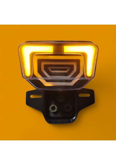 Cg Arka Stop Led'li Sinyal'li Yeni Model Sarı -2310 Sarı