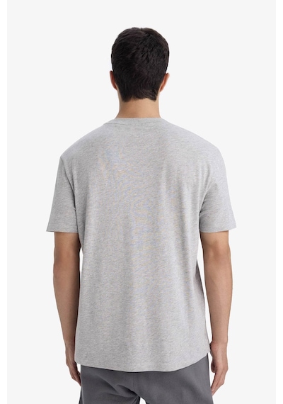 Defacto %100 Pamuk Basic Gri Erkek T-shirt V7699az/gr210 Gri