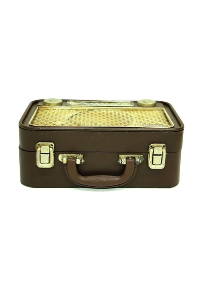 Dekoratif Metal Radyo Bavul C0253 1 Ad