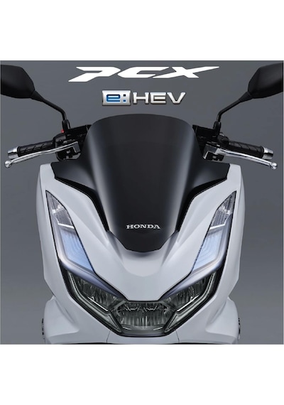 Honda Pcx Ön Far Kaşı Tasarımı Şeffaf Sticker Lacivert