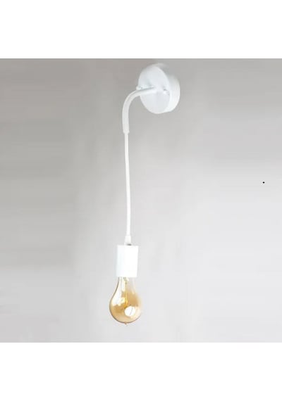 Riolight Modern2,vintage2,rustik2,beyaz 1xe27 Duylu Metal Duvar Aplik Beyaz