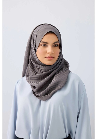 Imannoor İmannoor İman Kare Antrasit Naia Pamuk Şal 70x210 241-3007-034 Antrasit
