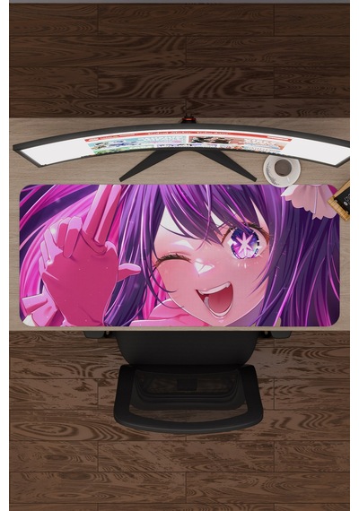 Oshi No Ko Anime V3 - 90x40 Xxl Gaming Kauçuk Kaymaz Taban Mouse Pad Fare Altlığı