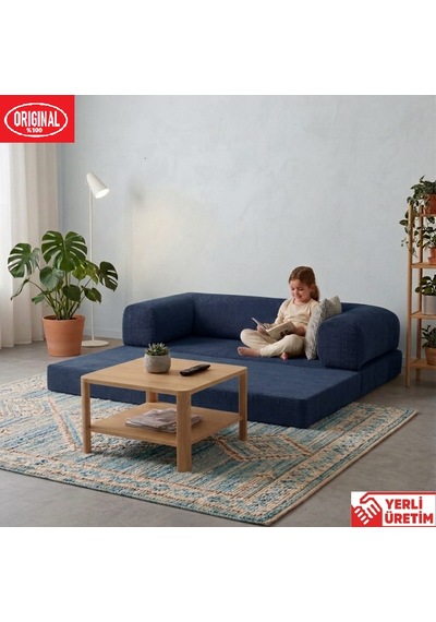 Herev 180x180 Cm 50 Dns Modüler Köşe Koltuk Fitilli Kadife Kumaş, Yatak Olabilen, Modern Tasarım Şark Köşe Lacivert Herev 180x180 Cm 50 Dns Modüler Köşe Koltuk Fitilli Kadife Kumaş, Yatak Olabilen, Modern Tasarım Şark Köşe Lacivert