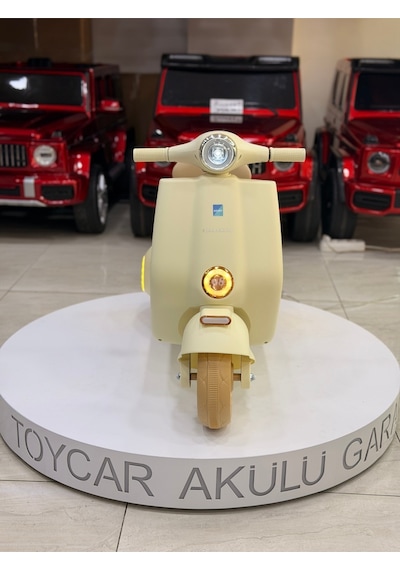 Vespa Akülü Motor 3-9 Yaş Yeşil