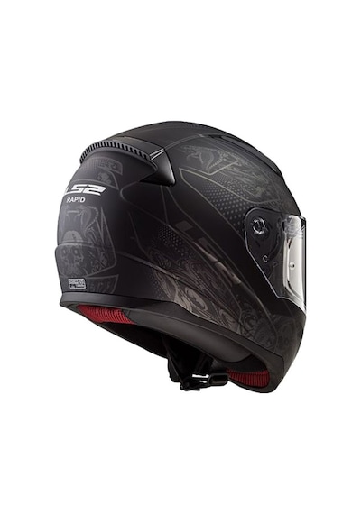 Ls2 Rapıd Crypt Mat Siyah Full Face Motosiklet Kaskı