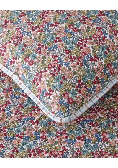 English Home Cherry Plaid Tek Kişilik Yatak Örtüsü Takımı 160x220 Cm Fuşya Fuşya