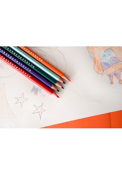 Bic Tropicolors Kuru Boya Kalemi 12 Renk Uzun Tam Boy