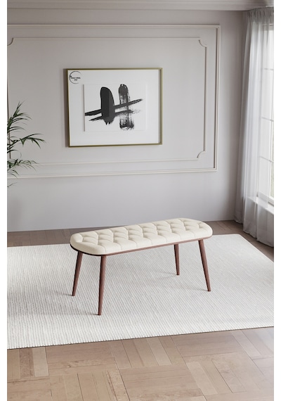 Polo Puf Bench Bank 45 110 Kahverengi Krem