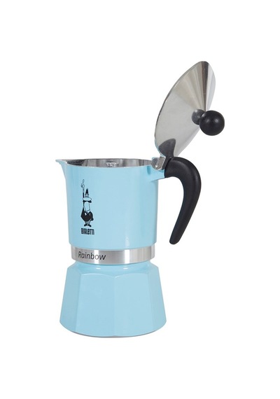 Bialetti Rainbow Moka Pot 3 Cup Açık Mavi