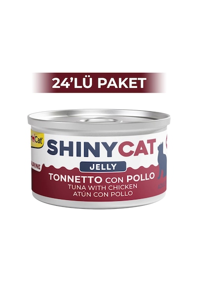 Gimcat Shinycat Jöle İçinde Ton Balıklı ve Tavuklu Kedi Konservesi 24 x 70 G