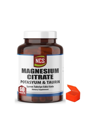 Ncs Magnezyum Sitrat Potasyum Taurin 60 Tablet + Hap Kutusu