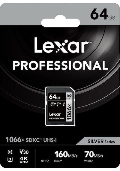 Lexar Professional 1066X LSD1066064G-BNNNG 64 GB SDXC UHS-I V30 U3 Hafıza Kartı