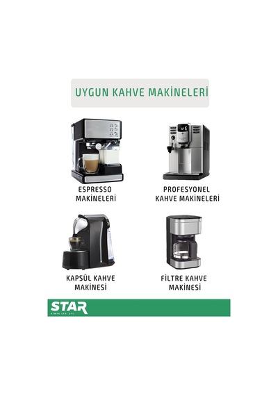 Kahve Makineleri, Sıcak Su Isıtıcıları Ve Kahve Değirmeni Temizleyici 250 Gr