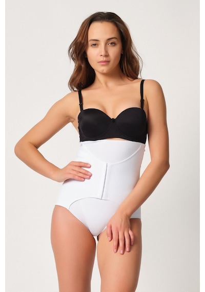Beyaz Mı Emay 2932 Double Karın Agraf Destekli Slip Lazer Korse Beyaz