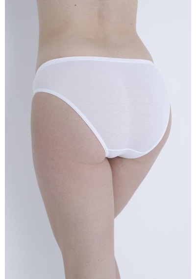 Bellızzı Bayan İnce Kenar Bikini Külot 201 Beyaz