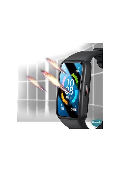 Huawei Honor Band 9 İçin Kılıf 360 Full Round Soft Silicone Şeffaf Honor Band 9 İle Uyumlu Kılıf - Şeffaf