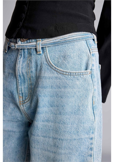 Defacto %100 Pamuk Barrel Fit Yüksek Bel Dikiş Detaylı Jean Pantolon H7134ax26aunm39 Mavi-nm39 Defacto %100 Pamuk Barrel Fit Yüksek Bel Dikiş Detaylı Jean Pantolon H7134ax26aunm39 Mavi-nm39