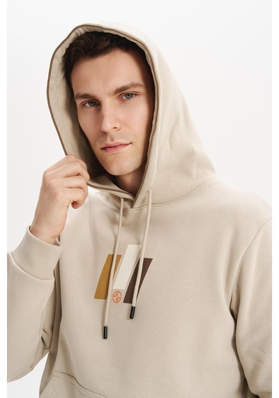 AR-MA Arma Erkek Kapüşonlu Sweatshirt Kanguru Cepli, 3 İplik Şardonlu, Regular Fit, %70 Pamuk %30 Polyester K30254628502 Bej AR-MA Arma Erkek Kapüşonlu Sweatshirt Kanguru Cepli, 3 İplik Şardonlu, Regular Fit, %70 Pamuk %30 Polyester K30254628502 Bej