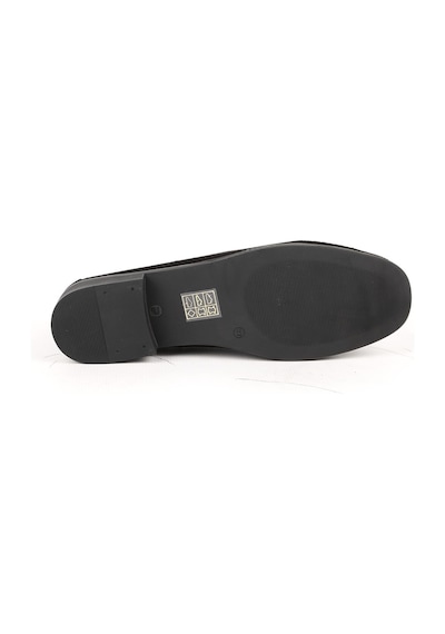Mamma Mia Kadın Loafer Günlük Süet Fiyonklu Klasik Slip-on Anne Ayakkabısı 26y-7295 Siyah