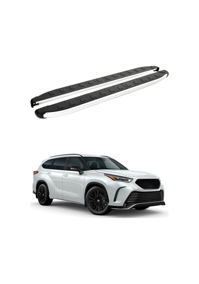 Toyota Highlander Xu50 2014-2019 Yan Basamak Alyans Gri