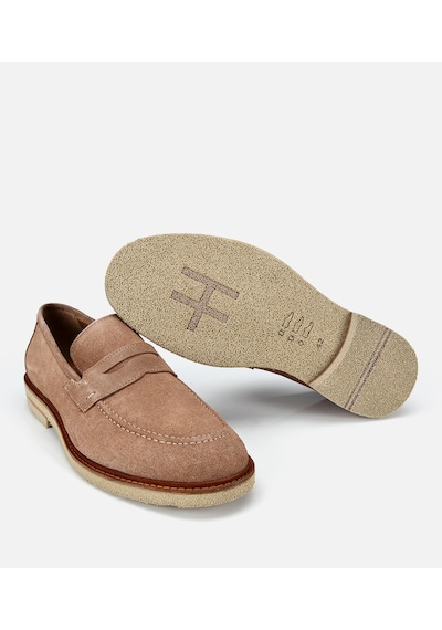 Hotiç Erkek Süet Deri Bej Klasik Loafer