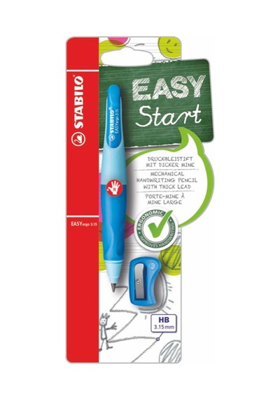 Stabilo Kurşun Kalem Easyergo 3.15 Sağ Mavi Bls B-46873-10 Çok Renkli