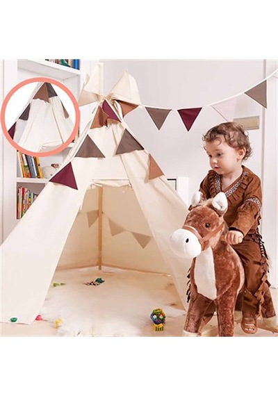 Kiddy's Teepee Süs Bayrakları - Toprak Tonları