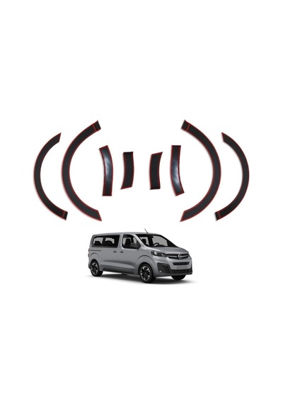 Ferrous Autoaccessories Opel Zafira Life İle Uyumlu Çamurluk Koruma Dodik Seti 8 Parça 2019 Ve Üstü