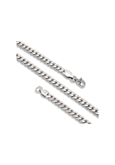 Beycen Aksesuar Ezme Balık Sırtı Erkek Çelik Kolye 7x2mm 55cm Gümüş 3902eck036 Çok Renkli