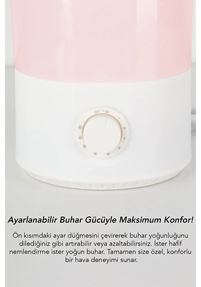 3 Litre Ultrasonik Oda Hava Nemlendirici 7 Renk Ledli Aromatera