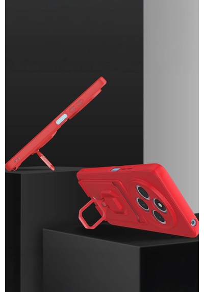 Gld-spt- Newface Xiaomi Redmi 14c Kılıf Zuma Kartvizitli Yüzüklü Silikon - Siyah