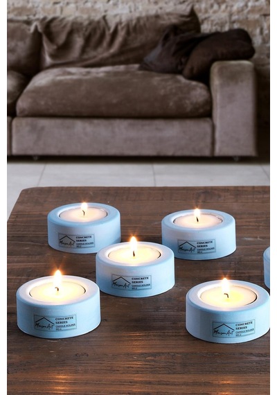 Holder 6'lı Set Mumluk Tea Light Mumluk Seti Dekoratif Şamdan Mumluk 001