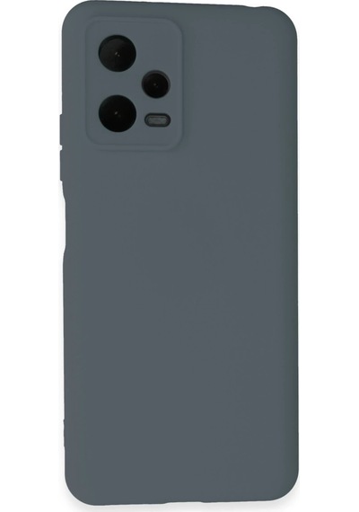 Newface Xiaomi Redmi Note 12 Pro 5g Kılıf Nano İçi Kadife Silikon Semeglbl - 40 - Gri