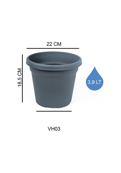 Serinova Vaha Geniş Tabanlı Saksı 3,9 Lt No 3 46838853