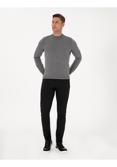 Pierre Cardin Erkek Gri Melanj Kazak /triko 50315456-vr086 Gri Melanj