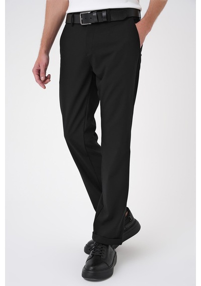 Efor Comfort Fit Beli Lastikli Siyah Jogger Pantolon P 1185 Siyah