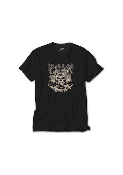 Black Label Society Skull Classic Siyah Tişört Siyah