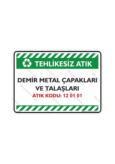 Demir Metal Çapakları Ve Talaşları Atık Kodu: 12 01 01