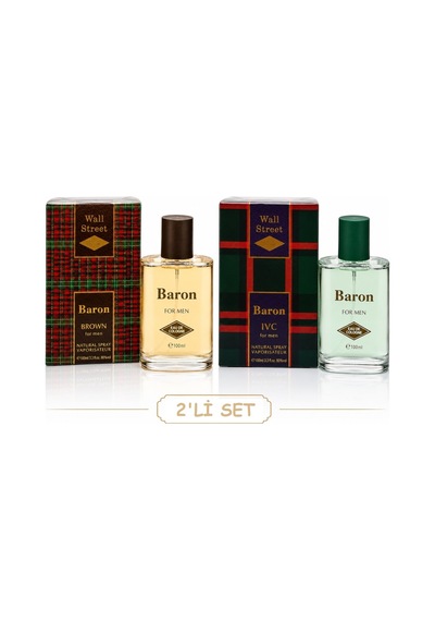 Wall Street 2li Set -baron Brown & Ivc- For Men Parfüm 2x100ml Odunsu