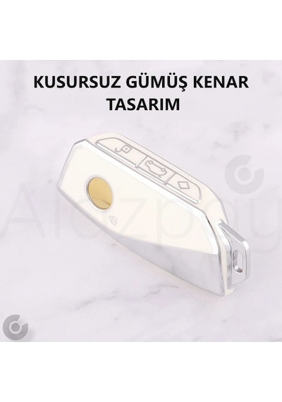 Bmw İ7 İ5 İ4 İx X1 X5 X6 X7 Xm 2 3 4 5 7 Serisi G07 F98 G70 G09 Gümüş Tpu Anahtar Kılıfı Siyah