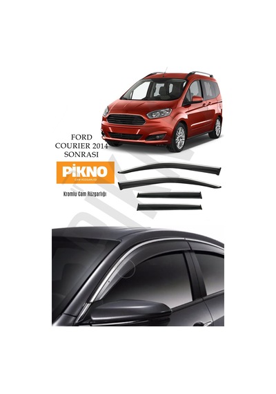 Fiat Ford Connect 2014 2021 Arası Kromlu Cam Rüzgarlığı 4'lü Set A+ Plus