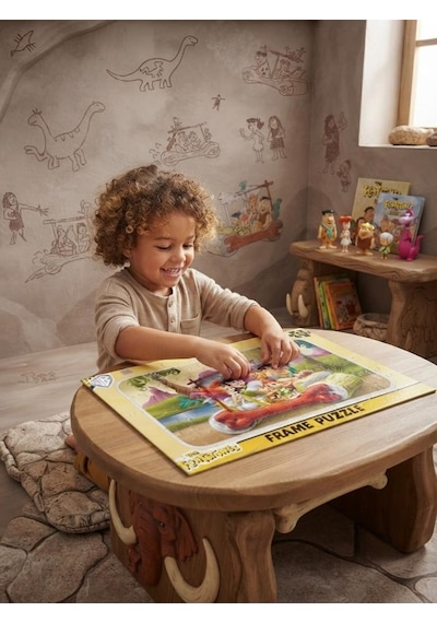 Taş Devri Maceraları 24 Parçalı Eğitici Yapboz Çakmaktaş Ailesi Temalı Eğlenceli Ve Eğitici Puzzle